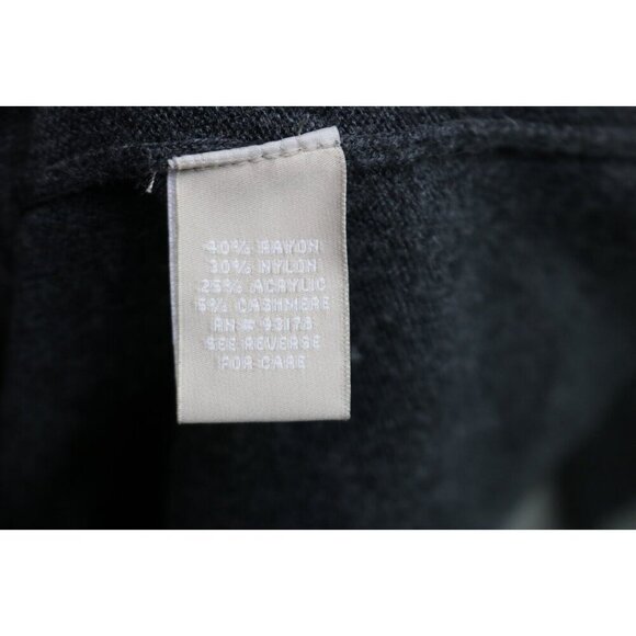 Joan Vass Long Sleeve Open Front Cardigan-Cashmere Blend-Size Medium - Picture 7 of 11